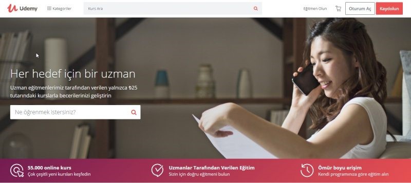 Kodlama Öğrenmek İsteyenler İçin Ücretsiz Türkçe Kaynaklar 3 udemy digitalmarker