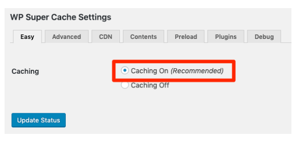 cache-setting