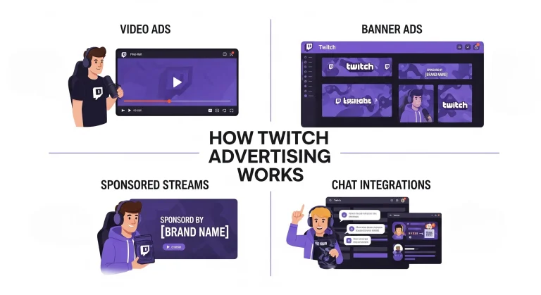Twitch Reklamcılığı Nedir, Nasıl Çalışır? 15 Twitchte Hangi Reklam Turleri Kullanilabiliyor