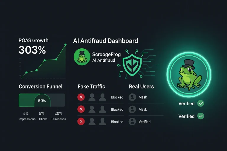 Increase Your ROAS with ScroogeFrog AI Antifraud 11 ScroogeFrog AI Antifraud
